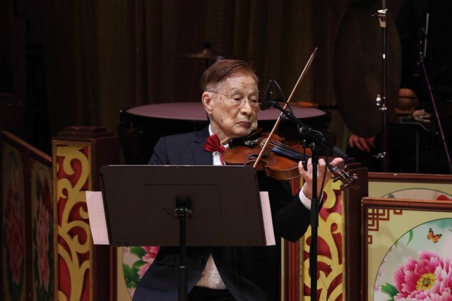 朱慶祥 最年長職業小提琴手 世界紀錄 粵劇音樂大師 香港文化中心